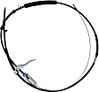 BRCA255 Parking Brake Cable Motorcraft Parking Brake Cable