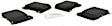 BRF1914 Rear OE Replacement Brake Pad Set