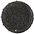 BRFC10 Brake Master Cylinder Cover - Black, Steel, Direct Fit
