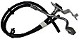 BRHF75 Front, Passenger Side Motorcraft OE Replacement Brake Line, Metal and Rubber
