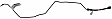 BRHR100 Rear, Passenger Side Brake Line