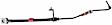 BRHR128 Rear, Driver Side Brake Line