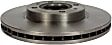 BRR306 Front, Driver or Passenger Side Brake Disc, Plain Surface,, FWD