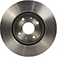 BRR306 Front, Driver or Passenger Side Brake Disc, Plain Surface,, FWD