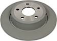 2017 Ford C-Max - Rear, Driver or Passenger Side Brake Disc, Plain Surface, FWD,  OE Design, Motorcraft OE Replacement