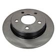 BRRF34 Rear, Driver or Passenger Side Brake Disc, Plain Surface,, RWD, Motorcraft OE Replacement