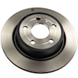 BRRF366 Rear, Driver or Passenger Side Brake Disc, Plain Surface, FWD