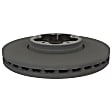 BRRF435 Front, Driver or Passenger Side Brake Disc, Plain Surface, 5 Lugs