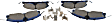 2013 Ford Explorer - Front Ceramic Brake Pad Set, 4WD, Motorcraft Preferred Value, Retail, Severe Duty Pads, with Heavy Duty Calipers, SuperDuty Series