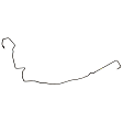 2015 Ford F-150 - Front, Passenger Side Brake Line, Attaches to Front Right Brake Hose