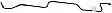 2004 Ford Ranger - Rear, Driver Side Brake Line, Without FX4 Off Road Package