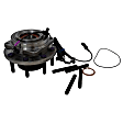 HUB158 Front, Driver or Passenger Side Wheel Hub,, 4WD