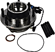 HUB213 Front, Driver or Passenger Side Wheel Hub, 4WD