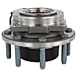 HUB344 Front, Driver or Passenger Side Wheel Hub, 8 Lugs, 4WD