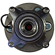 HUB393 Front, Driver or Passenger Side Wheel Hub, 6 Lugs, 4WD