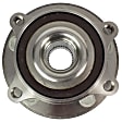 HUB395 Front, Driver or Passenger Side Wheel Hub, 5 Lugs, RWD