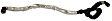 KH914 Motorcraft OE Replacement Heater Hose - Black, EPDM Rubber, Direct Fit, Sold individually