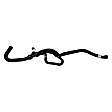 KH941 Heater Hose - Black, EPDM Rubber, Direct Fit, Sold individually