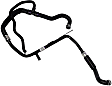 KM4971 Motorcraft OE Replacement Coolant Reservoir Hose - Direct Fit, Sold Individually