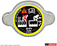 RS345 Motorcraft OE Replacement Radiator Cap - Gray, Steel, Sold Individually