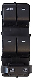 2009 Ford F-550 Super Duty - Front, Driver Side Window Switch, Cabela Luxury Pkg., Double, Black, Motorcraft OE Replacement