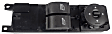 SW7320 Front, Driver Side Window Switch, Black, with Manual Back Window, One Touch Down