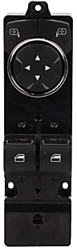 SW7677 Front, Driver Side Window Switch, Black