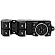 SW7836 Front or Rear, Driver Side Window Switch, Black