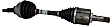 2015 Lincoln Navigator - Front, Driver Side Axle Assembly, 4WD, 3.5L 6Cyl