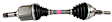 TX-633 Front, Driver Side Motorcraft Axle Assembly Axle Assembly - New Sold Individually, 3.7L, 6Cyl