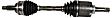 TX712 Front, Driver Side Axle Assembly - New Sold Individually