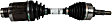 2016 Ford Police Interceptor Sedan - Front, Passenger Side Axle Assembly, New, 3.5L 6Cyl