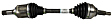 2008 Mercury Sable - Front, Driver Side Axle Assembly, 3.5L 6Cyl