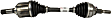 TX917 Front, Driver Side Axle Assembly - New Sold Individually
