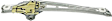 WLR126 Rear, Driver Side Power Window Regulator, Without Motor