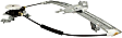 WLR178 Front, Driver Side Manual Window Regulator, Without Motor