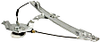 WLR178 Front, Driver Side Manual Window Regulator, Without Motor