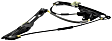 WLR312 Front, Driver Side OE Replacement Series Window Regulator, Without Motor