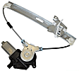 WLR-76 Rear, Driver Side Motorcraft OE Replacement Power Window Regulator, With Motor