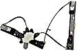 WLRA148 Front, Driver Side Power Window Regulator, With Motor