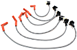 WR5791 Motorcraft OE Replacement Spark Plug Wire, Set of 6