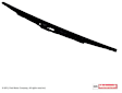 WW1701 Passenger Side Wiper Blade, Framed 17 in.