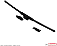 WW2101PF Wiper Blade, Frameless 21 in.