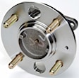 512191 Rear, Driver or Passenger Side Wheel Hub, 4 Lugs, With Bearing, Problem Solver Series