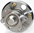 512191 Rear, Driver or Passenger Side Wheel Hub, 4 Lugs, With Bearing, Problem Solver Series