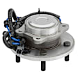 512360 Rear, Driver or Passenger Side Wheel Hub, 5 Lugs, With Bearing,, Problem Solver Series