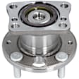 512468 Rear, Driver or Passenger Side Wheel Hub, 4 Lugs, With Bearing, Sensor Included, 1.5L, 4Cyl, Problem Solver Series