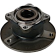 512473 Rear, Driver or Passenger Side Wheel Hub, 3 Lugs, With Bearing, Problem Solver Series