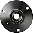 512473 Rear, Driver or Passenger Side Wheel Hub, 3 Lugs, With Bearing, Problem Solver Series