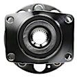 512567 Rear, Driver or Passenger Side Wheel Hub, 5 Lugs, Sensor Included, 1.8L, 4Cyl, Problem Solver Series